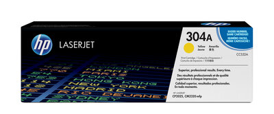 HP 304A Jaune (CC532A) - Toner HP LaserJet d'origine